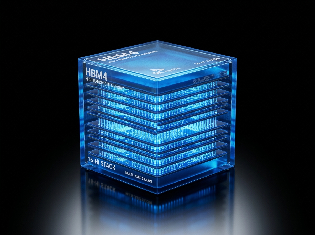 Gallium HBM4 Memory Architecture — 4-stack HBM4 memory cube with 3Dx3D Heterogeneous Packaging (TSMC-SoIC + CoWoS-L)