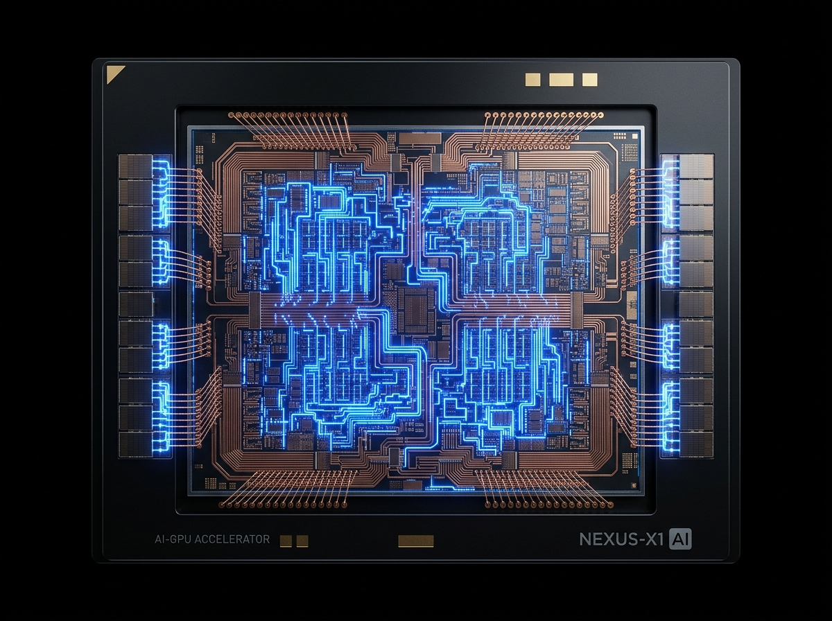 Stallion AI MPU Compute Die — 2nm GAAFET (TSMC N2) architecture with tensor execution units